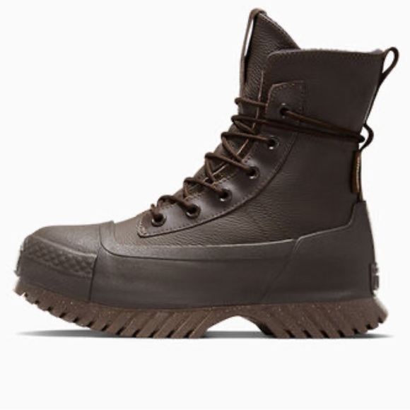 Converse Men's Water Resistant Brown Leather High-Top Boots - Picture 2 of 9
